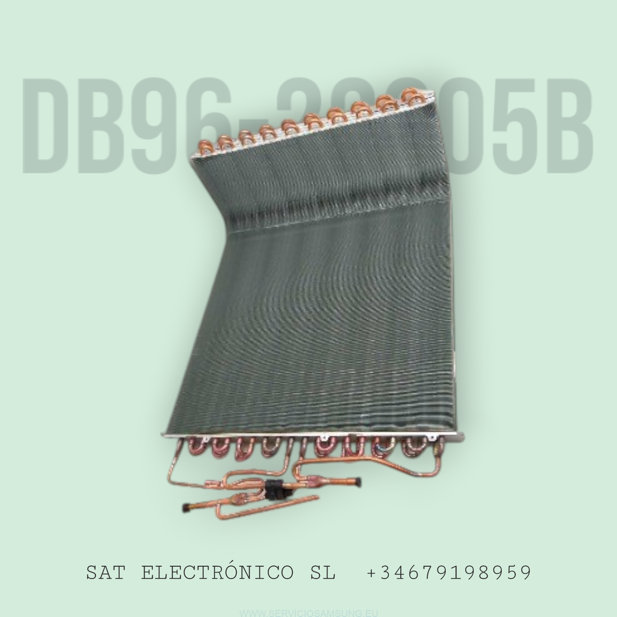 Serpentina condensadora Samsung DB96-22205B para unidad exterior de aire acondicionado Inverter