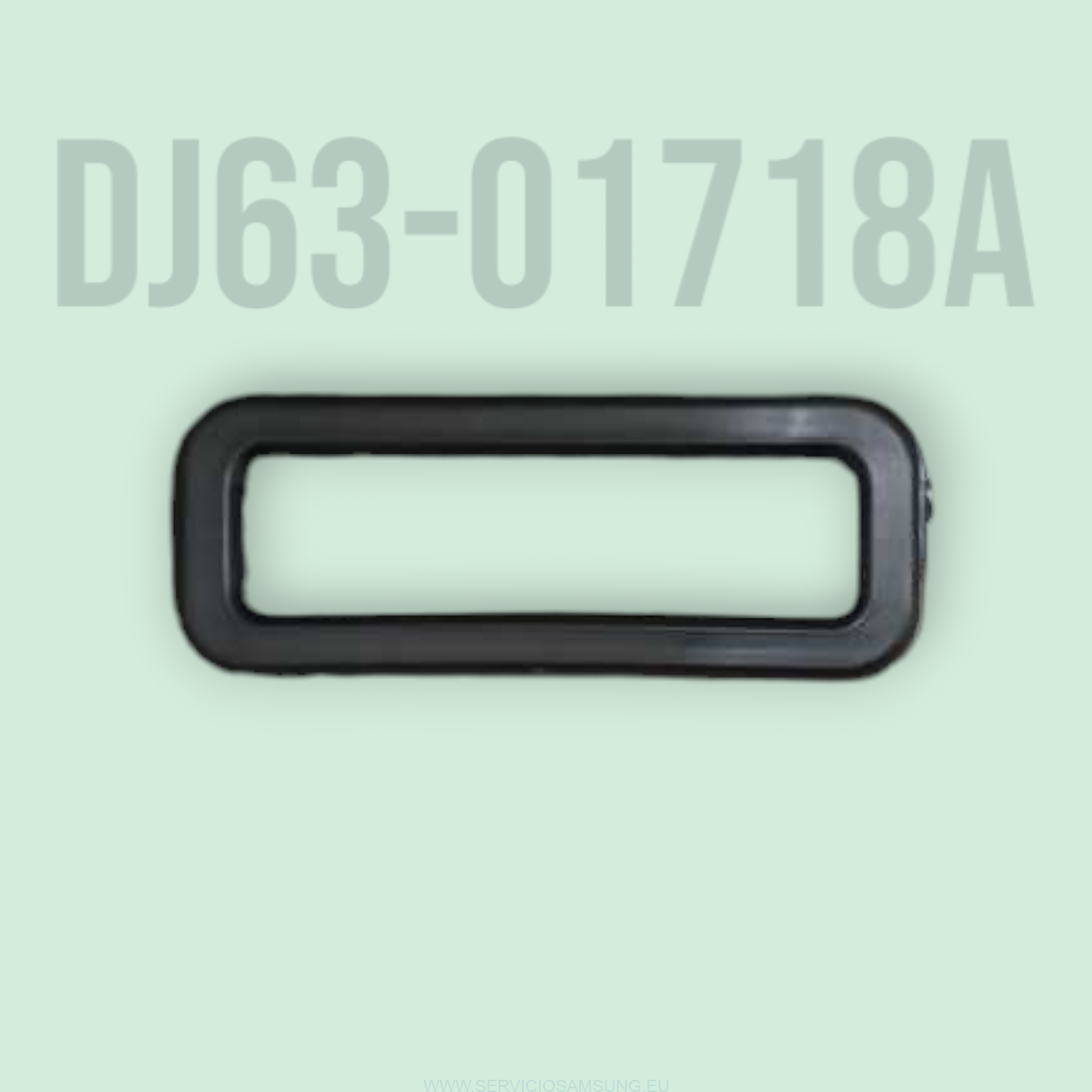 Junta de ducto DJ63-01718A original Samsung para aspiradora y robot aspirador, gasket de goma diseñado para sellar el conducto de aire, evitar fugas y mantener la potencia de succión en modelos Samsung compatibles.