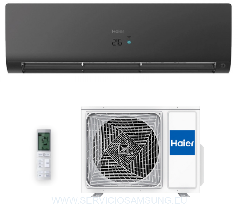 Mono Split Residencial Inverter FLEXIS PLUS Negro