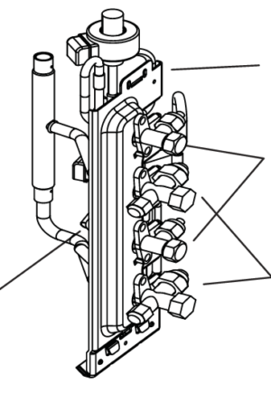 DB96-24136A CONJUNTO VALVULAS AIRE ACONDICIONADO SAMSUNG