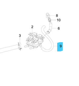 DC67-01238A TUBO CAJON LAVADORA SAMSUNG