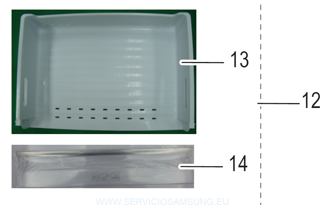 DA97-13114B CAJON SUPERIOR CONGELADOR, FRIGORIFICO SAMSUNG