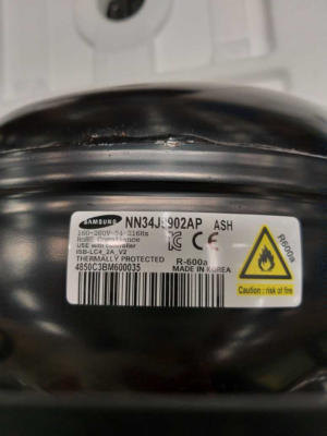 NN34J9902APASH  Compresor para Refrigerador Samsung R‑600a – Repuesto Original