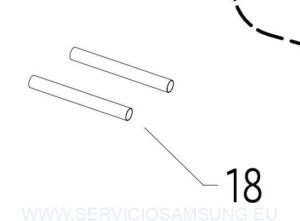 DB81-01328A Tubo de aislamiento aire acondicionado Samsung