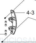 DC61-04217A Bisagra puerta secadora Samsung